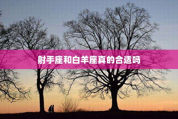 射手座和白羊座真的合适吗