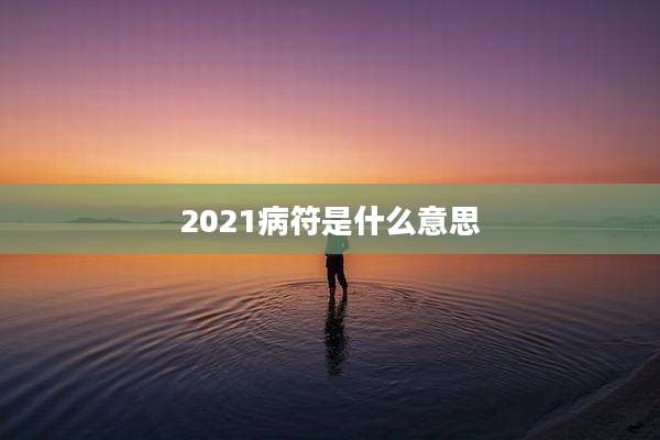 2021病符是什么意思