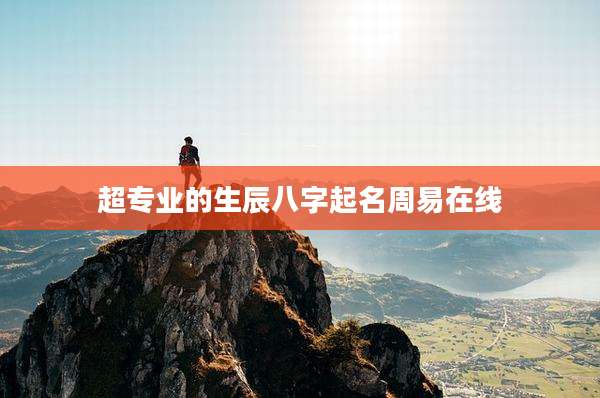 超专业的生辰八字起名周易在线