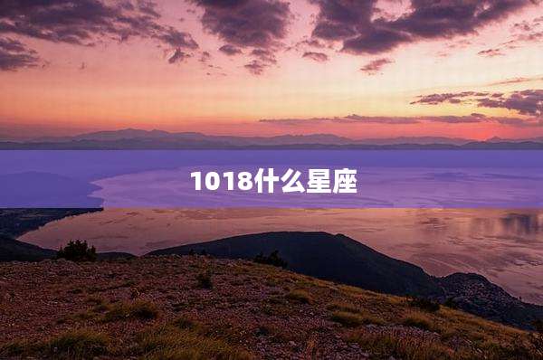 1018什么星座