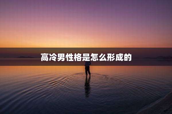 高冷男性格是怎么形成的