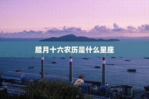 腊月十六农历是什么星座