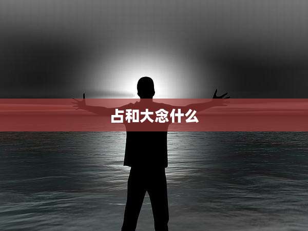 占和大念什么