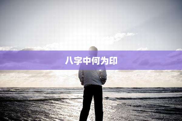 八字中何为印