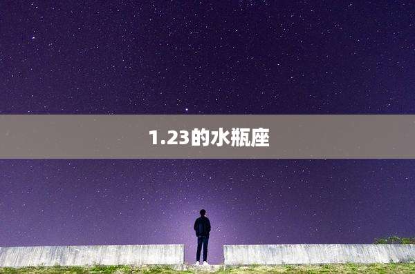 1.23的水瓶座