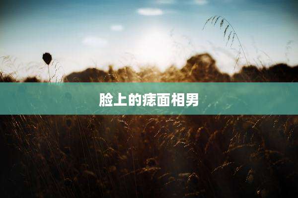 脸上的痣面相男