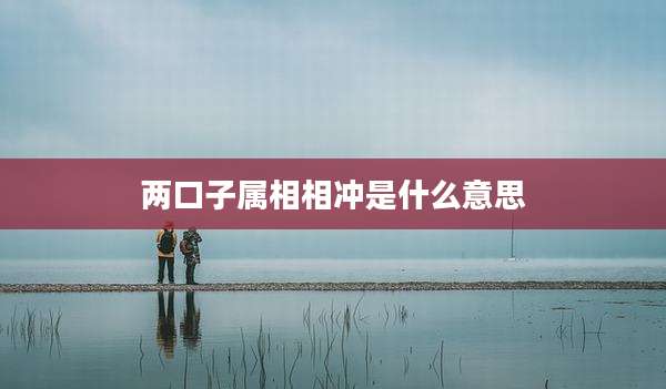 两口子属相相冲是什么意思
