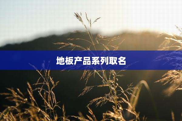 地板产品系列取名