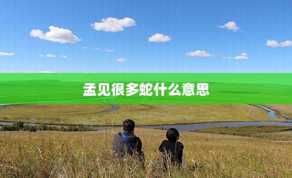 孟见很多蛇什么意思