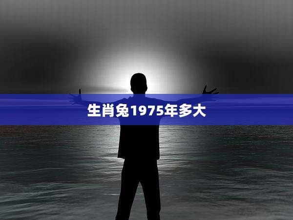 生肖兔1975年多大