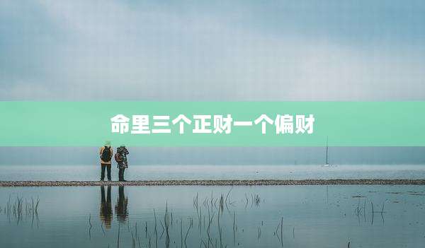 命里三个正财一个偏财