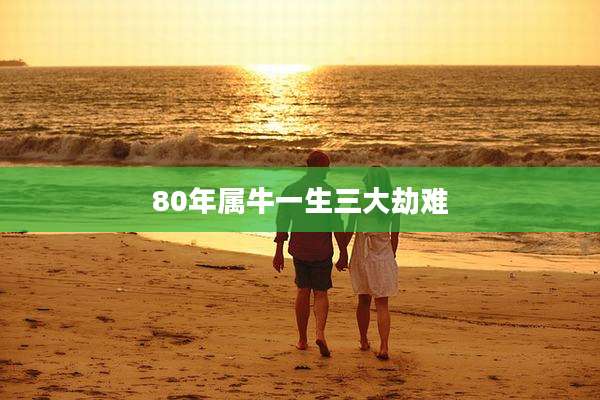 80年属牛一生三大劫难