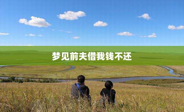 梦见前夫借我钱不还