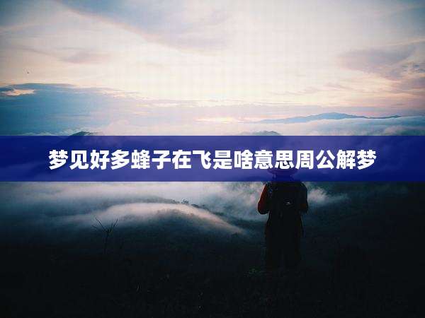 梦见好多蜂子在飞是啥意思周公解梦