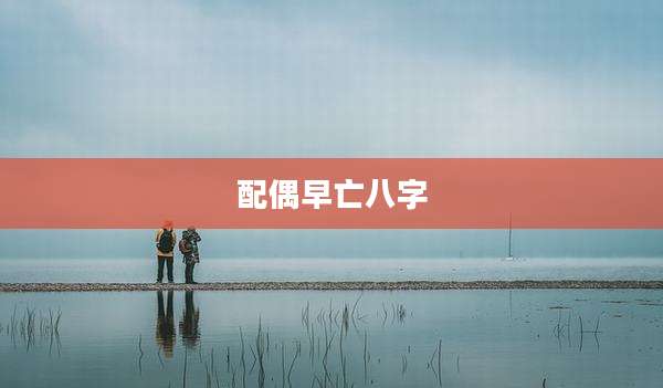 配偶早亡八字