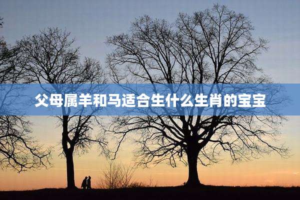 父母属羊和马适合生什么生肖的宝宝