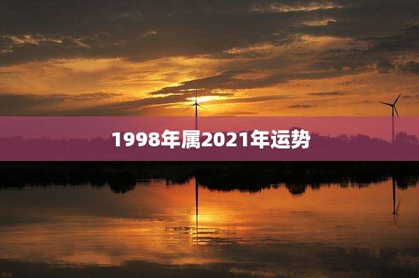 1998年属2021年运势