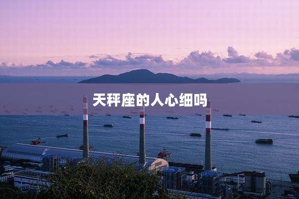 天秤座的人心细吗