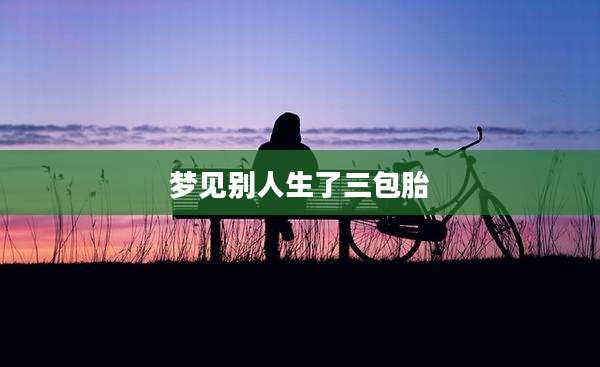梦见别人生了三包胎