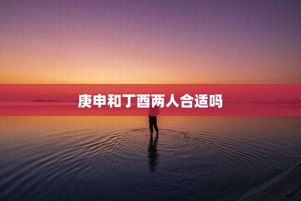 庚申和丁酉两人合适吗