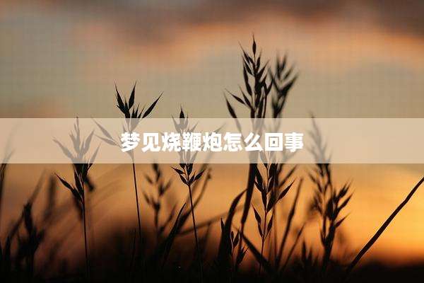 梦见烧鞭炮怎么回事