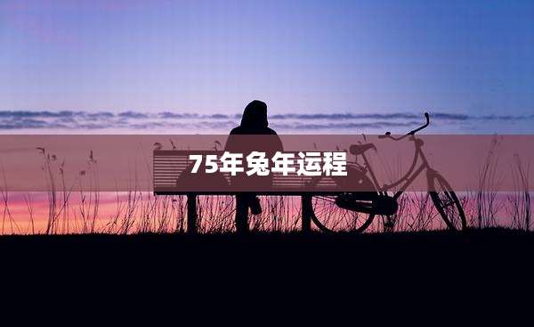 75年兔年运程