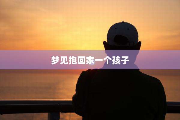 梦见抱回家一个孩子