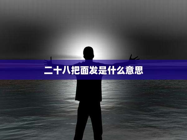 二十八把面发是什么意思