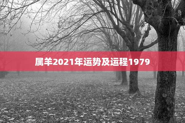 属羊2021年运势及运程1979