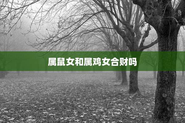属鼠女和属鸡女合财吗