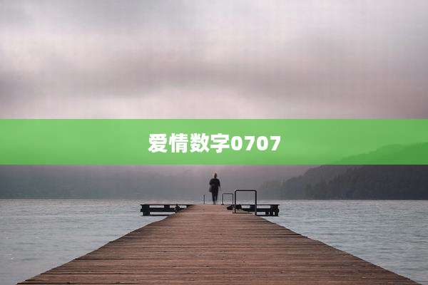 爱情数字0707