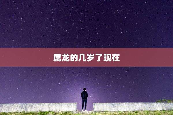 属龙的几岁了现在