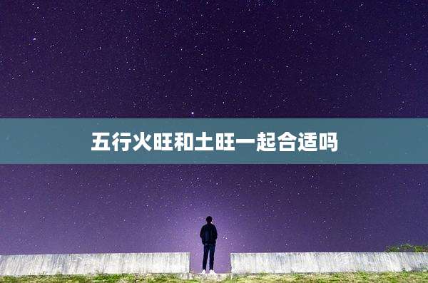五行火旺和土旺一起合适吗