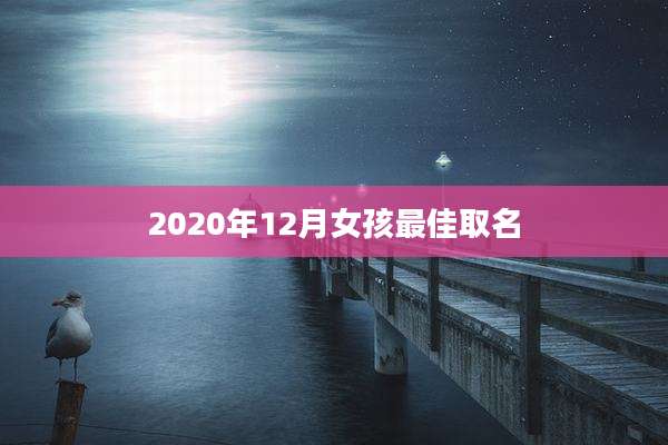 2020年12月女孩最佳取名