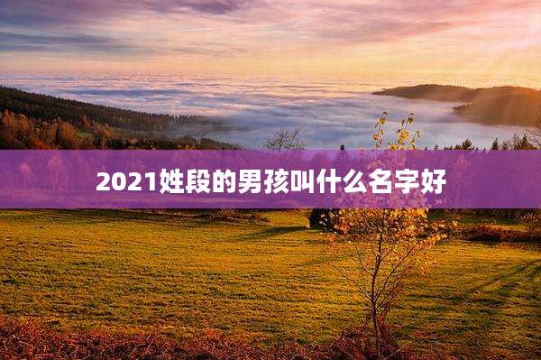 2021姓段的男孩叫什么名字好