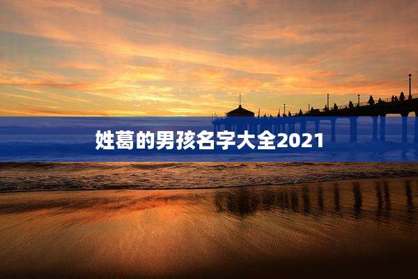 姓葛的男孩名字大全2021