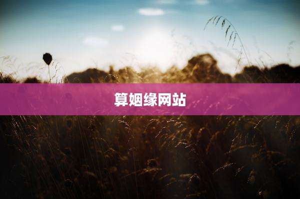 算姻缘网站