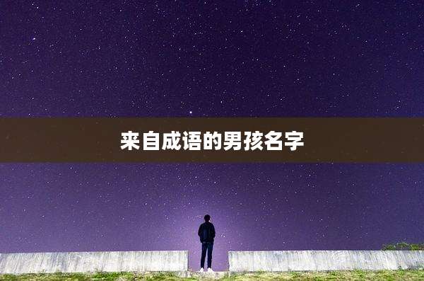 来自成语的男孩名字