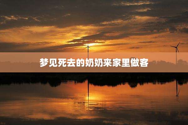 梦见死去的奶奶来家里做客