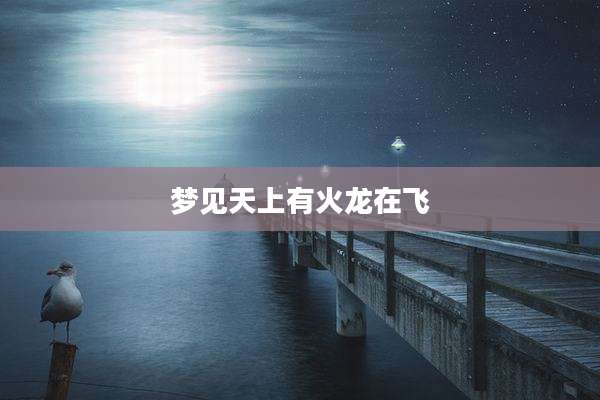 梦见天上有火龙在飞