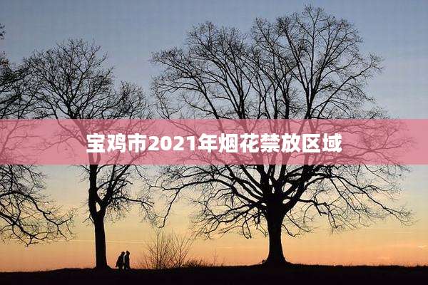 宝鸡市2021年烟花禁放区域