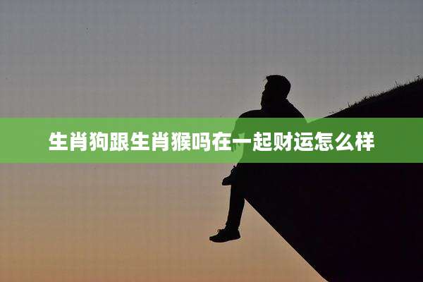 生肖狗跟生肖猴吗在一起财运怎么样