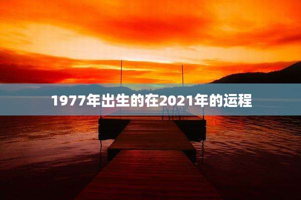 1977年出生的在2021年的运程