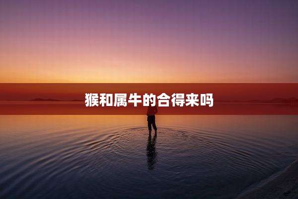 猴和属牛的合得来吗