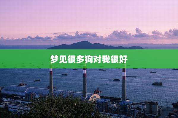 梦见很多狗对我很好