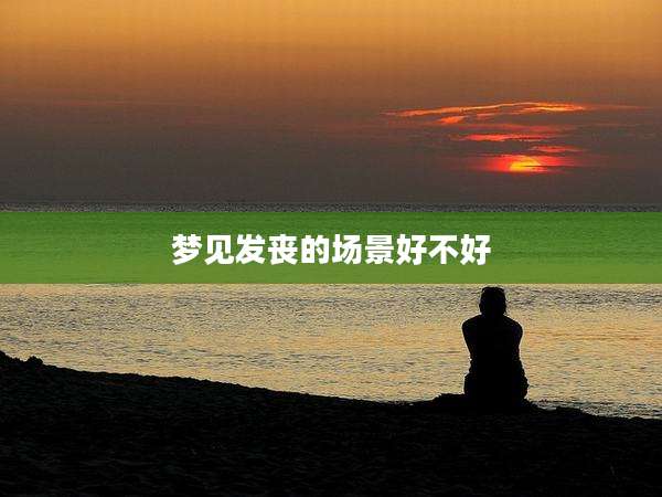 梦见发丧的场景好不好