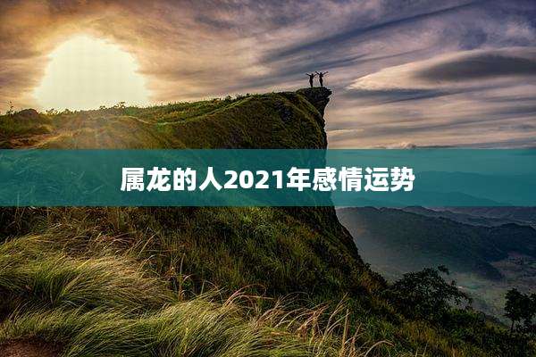 属龙的人2021年感情运势