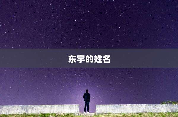 东字的姓名