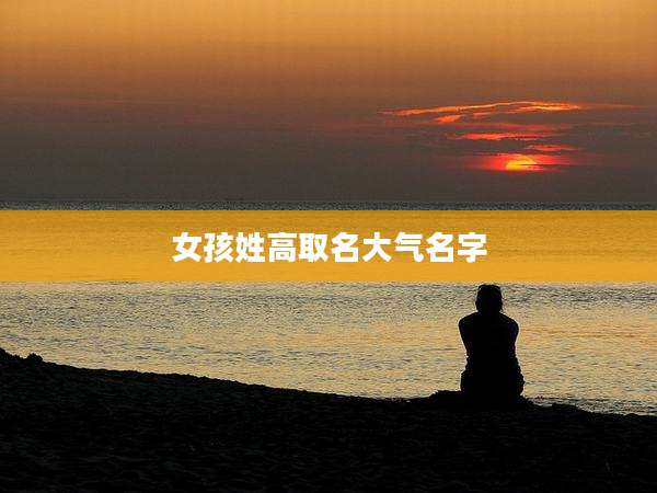 女孩姓高取名大气名字