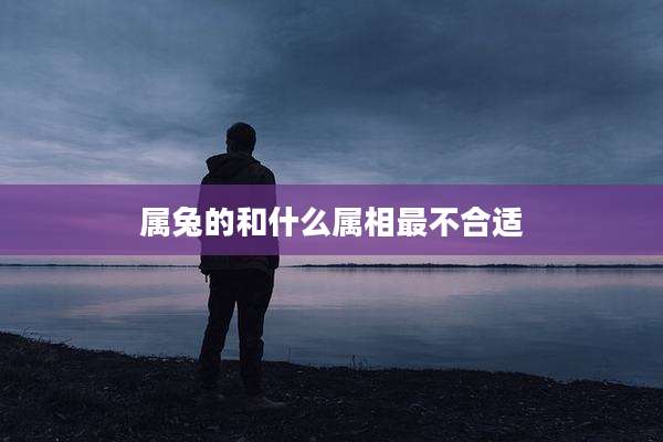 属兔的和什么属相最不合适